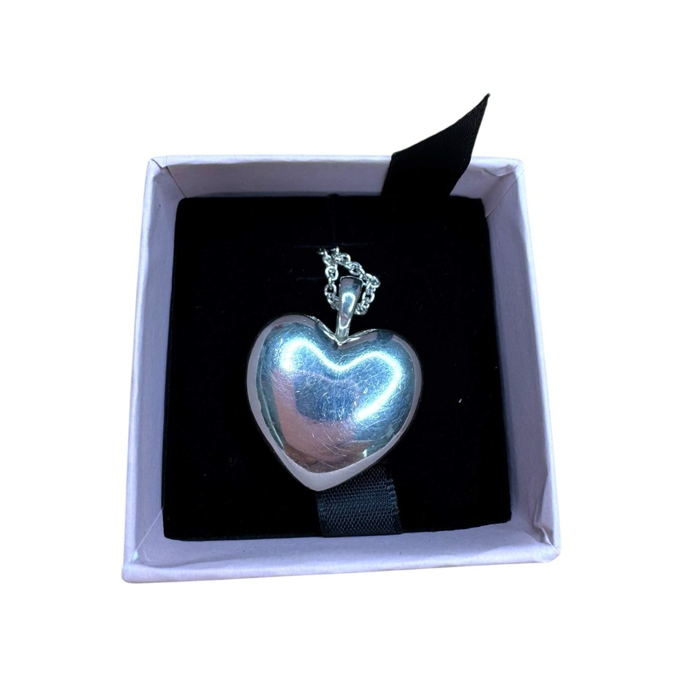 Genuine Pandora RARE Heart Locket Classic Chain Necklace ALE S925